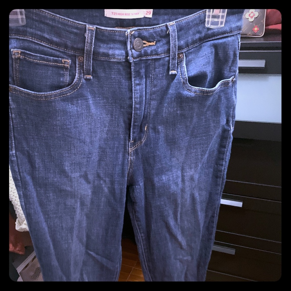 Levi’s skinny high rise jeans